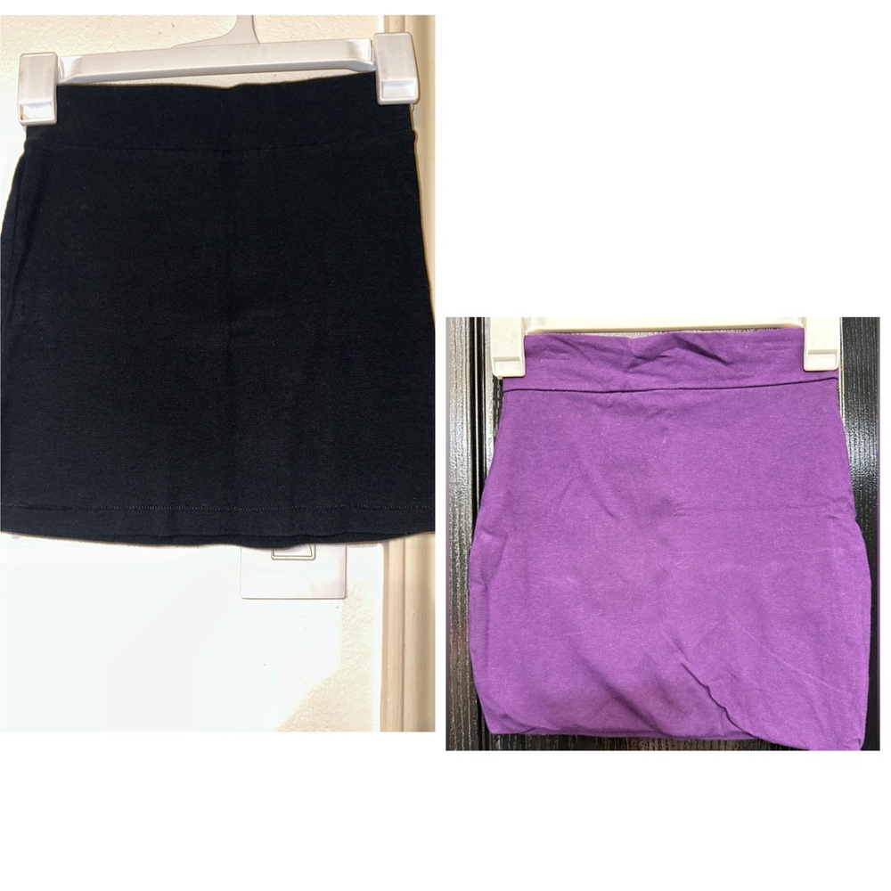 💙 Purple and black skirt